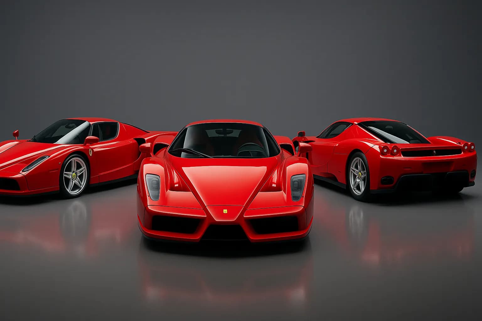 The Three Ferrari Enzo